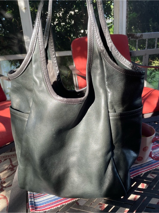 Rough & Tumble Handbags - Rough and Tumble Large Minimal Tote Dark Gray EUC Made in USA